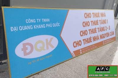 Thi công biển quảng cáo in bạt giá rẻ tại Phú Quốc