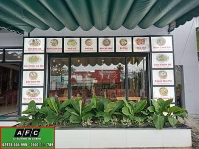 Làm hộp đèn mica siêu mỏng đèn led trong sáng mặt tại Phú Quốc