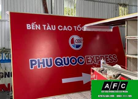 Làm bảng hiệu Hiflex lót tôn giá rẻ tại Phú Quốc