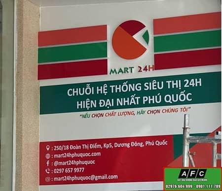 Thi Cong Bien Quang Cao Sieu Thi Mart 24h Phu Quoc