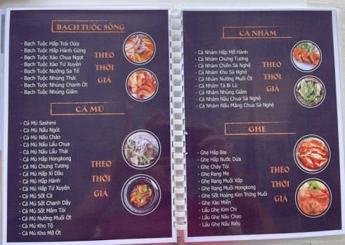 In Menu Phu Quoc