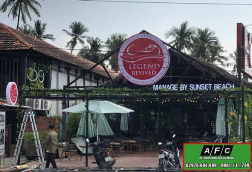 Thi công Bảng hiệu hộp đèn quảng cáo đẹp tại Phú Quốc