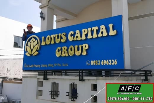 Thi công bảng hiệu chữ nổi Mica Alu tại Phú Quốc