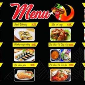 Thiết kế menu nhà hàng đẹp