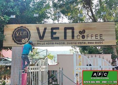 Làm biển quảng cáo bằng gỗ đẹp nhất Phú Quốc