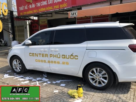 Nhận In Decal dán xe ô tô giá rẻ tại Phú Quốc