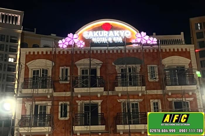 Thiết kế thi công biển quảng cáo Khách sạn, Làm đẹp