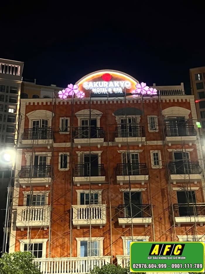 Thiết kế thi công biển quảng cáo Khách sạn, Làm đẹp